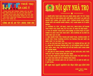 nội quy phòng trọ